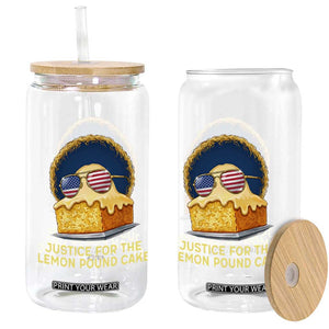 Justice for the Lemon Pound Cake Glass Can Viral Meme Dessert Parody Retro Hip Hop Vibe TS02 Print Your Wear