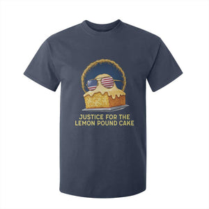Justice for the Lemon Pound Cake T Shirt For Kid Viral Meme Dessert Parody Retro Hip Hop Vibe TS02 Navy Print Your Wear