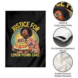 Justice for Lemon Pound Cake Patriotic Meme Garden Flag Funny Viral Hip Hop Parody for Music Rap Fans TS02 Print Your Wear