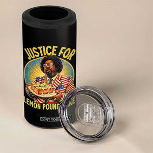 Justice for Lemon Pound Cake Patriotic Meme 4 in 1 Can Cooler Tumbler Funny Viral Hip Hop Parody for Music Rap Fans TS02 Print Your Wear