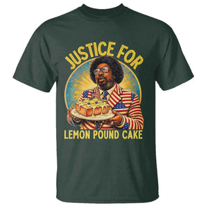 Justice for Lemon Pound Cake Patriotic Meme T Shirt - Funny Viral Hip Hop Parody for Music Rap Fans TS02 Dark Forest Green Print Your Wear