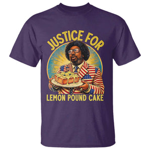 Justice for Lemon Pound Cake Patriotic Meme T Shirt - Funny Viral Hip Hop Parody for Music Rap Fans TS02 Purple Print Your Wear