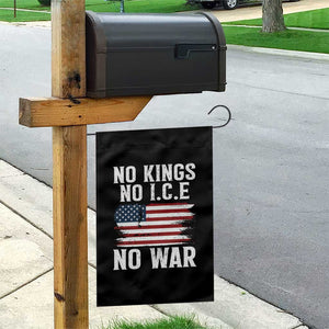 No Wars No Ice No Kings American Flag Garden Flag - Patriotic Protest Anti War Human Rights TS02 Print Your Wear