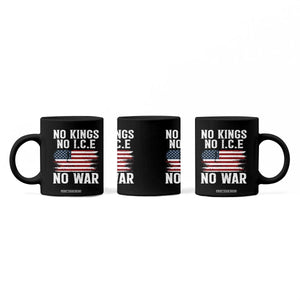 No Wars No Ice No Kings American Flag Coffee Mug Patriotic Protest Anti War Human Rights TS02 Print Your Wear