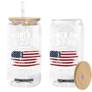 No Wars No Ice No Kings American Flag Glass Can Patriotic Protest Anti War Human Rights TS02 Print Your Wear