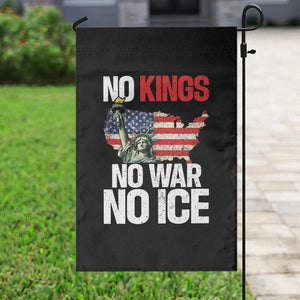 No Kings No Wars No Ice Statue of Liberty Garden Flag American Flag Patriotic Protest Freedom Democracy TS02 Print Your Wear