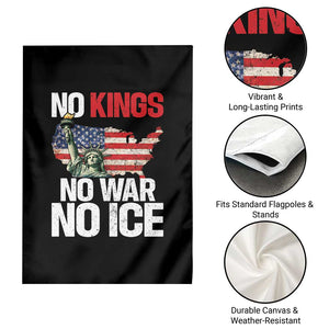 No Kings No Wars No Ice Statue of Liberty Garden Flag American Flag Patriotic Protest Freedom Democracy TS02 Print Your Wear
