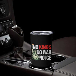 No Kings No Wars No Ice Statue of Liberty Tumbler Cup American Flag Patriotic Protest Human Rights TS02 Print Your Wear