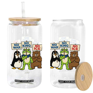 No Wars No Ice No Kings Animal Protest Glass Can Frog Penguin Bear Resist Human Rights Activist TS02 Print Your Wear