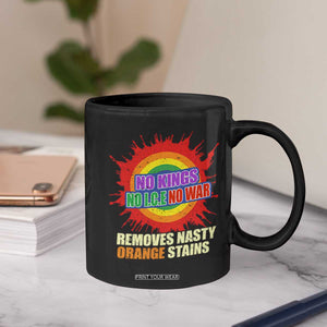 No Wars No Ice No Kings Retro Rainbow Coffee Mug Remove Nasty Orange Stains Protest Political Satire TS02 Print Your Wear