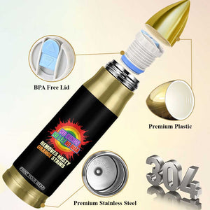 No Wars No Ice No Kings Retro Rainbow Bullet Tumbler Remove Nasty Orange Stains Protest Political Satire TS02 Print Your Wear
