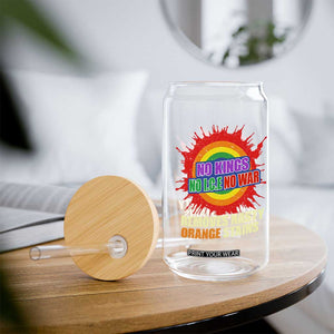 No Wars No Ice No Kings Retro Rainbow Glass Can Remove Nasty Orange Stains Protest Political Satire TS02 Print Your Wear