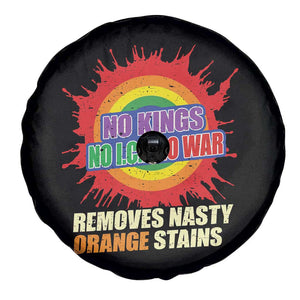 No Wars No Ice No Kings Retro Rainbow Spare Tire Cover Remove Nasty Orange Stains Protest Political Satire TS02 Print Your Wear