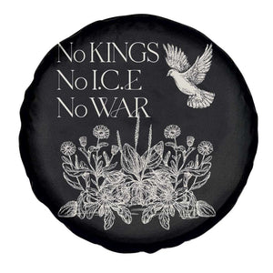 No Wars No Ice No Kings Botanical Dove Spare Tire Cover Peace Symbol Anti War Human Rights Protest TS02 Print Your Wear