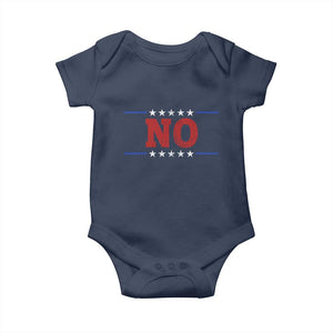 No Protest Patriotic Baby Onesie Red White Blue Freedom Political Satire TS02 Navy Print Your Wear