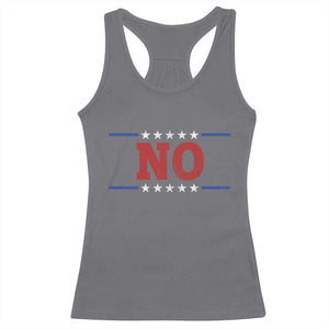No Protest Patriotic Racerback Tank Top Red White Blue Freedom Political Satire TS02 Charcoal Print Your Wear