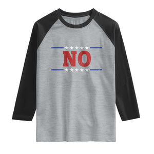 No Protest Patriotic Raglan Shirt Red White Blue Freedom Political Satire TS02 Heather Gray Black Print Your Wear