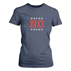 No Protest Patriotic T Shirt For Women Red White Blue Freedom Political Satire TS02 Navy Print Your Wear