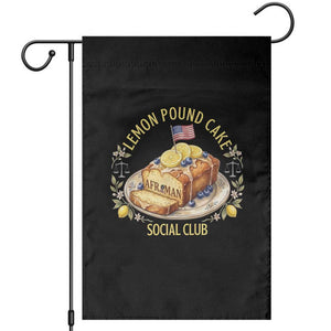 Lemon Pound Cake Social Club Garden Flag Funny Viral Meme Dessert Parody Rap Fans TS02 Black Print Your Wear