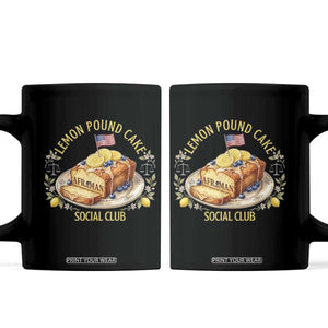 Lemon Pound Cake Social Club Coffee Mug Funny Viral Meme Dessert Parody Rap Fans TS02 Black Print Your Wear