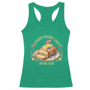 Lemon Pound Cake Social Club Racerback Tank Top Funny Viral Meme Dessert Parody Rap Fans TS02 Irish Green Print Your Wear