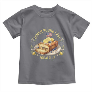 Lemon Pound Cake Social Club Toddler T Shirt Funny Viral Meme Dessert Parody Rap Fans TS02 Charcoal Print Your Wear