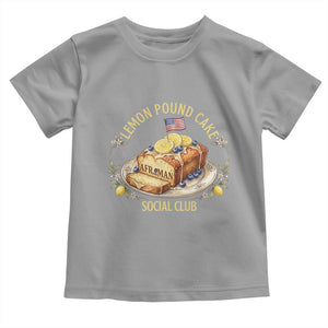Lemon Pound Cake Social Club Toddler T Shirt Funny Viral Meme Dessert Parody Rap Fans TS02 Sport Gray Print Your Wear