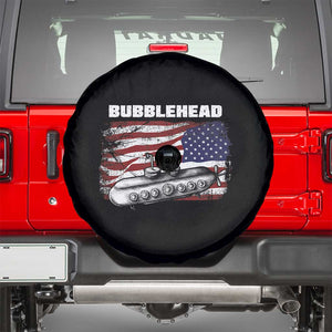 Navy Veteran Spare Tire Cover Bubblehead Submarine American Flag TS02 Black Print Your Wear