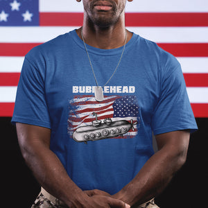 Navy Veteran T Shirt Bubblehead Submarine American Flag TS02 Printyourwear