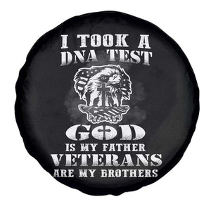 American Veteran Spare Tire Cover I Took A DNA Test God Is My Father Veterans Are My Brothers American Eagle TS02 Print Your Wear