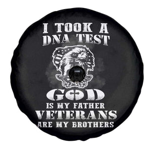 American Veteran Spare Tire Cover I Took A DNA Test God Is My Father Veterans Are My Brothers American Eagle TS02 Print Your Wear