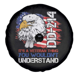 American Veteran Spare Tire Cover It's A Veteran Thing You Wouldn't Understand US Eagle DD-214 TS02 Print Your Wear