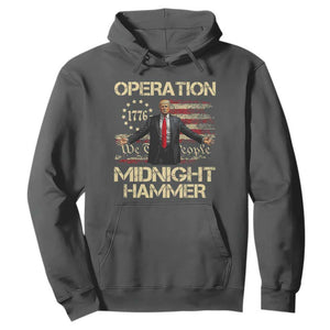 Operation Midnight Hammer Hoodie We The People 1776 American Flag TS02 Dark Heather Print Your Wear