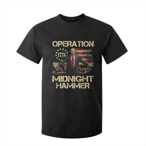 Operation Midnight Hammer T Shirt For Kid We The People 1776 American Flag TS02 Black Print Your Wear