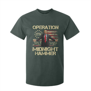 Operation Midnight Hammer T Shirt For Kid We The People 1776 American Flag TS02 Dark Forest Green Print Your Wear