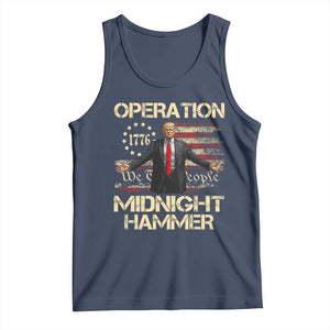 Operation Midnight Hammer Tank Top We The People 1776 American Flag TS02 Navy Print Your Wear