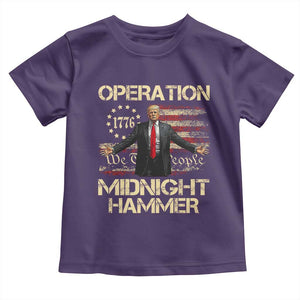 Operation Midnight Hammer Toddler T Shirt We The People 1776 American Flag TS02 Purple Print Your Wear