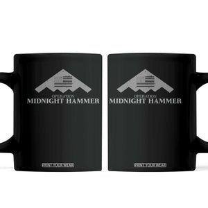 Operation Midnight Hammer Coffee Mug Stealth Patriot TS02 Black Print Your Wear