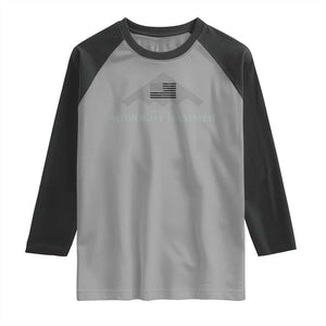 Operation Midnight Hammer Raglan Shirt Stealth Patriot TS02 Sport Gray Black Print Your Wear