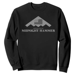 Operation Midnight Hammer Sweatshirt Stealth Patriot TS02 Black Print Your Wear