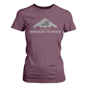 Operation Midnight Hammer T Shirt For Women Stealth Patriot TS02 Maroon Print Your Wear