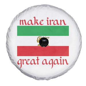 Make Iran Great Again Spare Tire Cover Vintage Lion and Sun Flag Patriotic Iranian Pride TS02 Print Your Wear