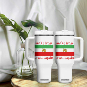 Make Iran Great Again Tumbler With Handle Vintage Lion and Sun Flag Patriotic Iranian Pride TS02 Print Your Wear
