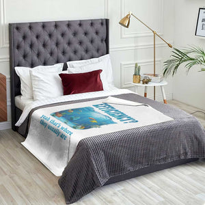 Efficiency Is Fish In Sea Funny Fish Pun Dad Joke Throw Blanket Yeah Thats Where They Usually Are Marine Life Ocean Humor