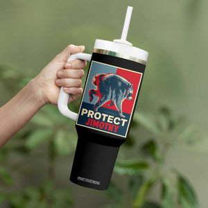 Protect Jimothy Seattle Raccoon Supporter Tumbler With Handle Hope Style Poster Parody Graphic