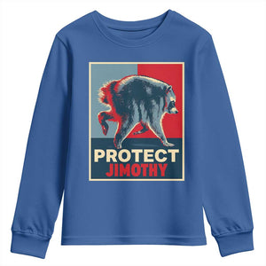 Protect Jimothy Seattle Raccoon Supporter Youth Sweatshirt Hope Style Poster Parody Graphic