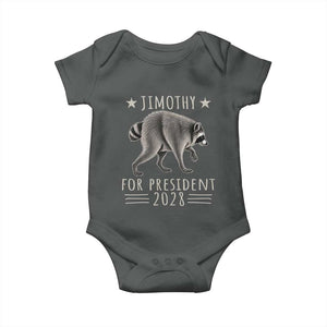 Jimothy For President 2028 Parody Baby Onesie Funny Viral Seattle Raccoon Lover