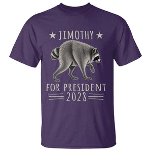 Jimothy For President 2028 Parody T Shirt Funny Viral Seattle Raccoon Lover