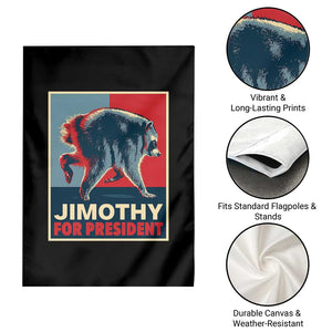 Jimothy For President Parody Garden Flag Hope Style Viral Seattle Raccoon Graphic
