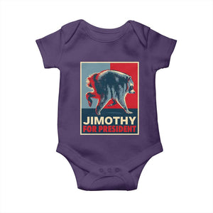 Jimothy For President Parody Baby Onesie Hope Style Viral Seattle Raccoon Graphic